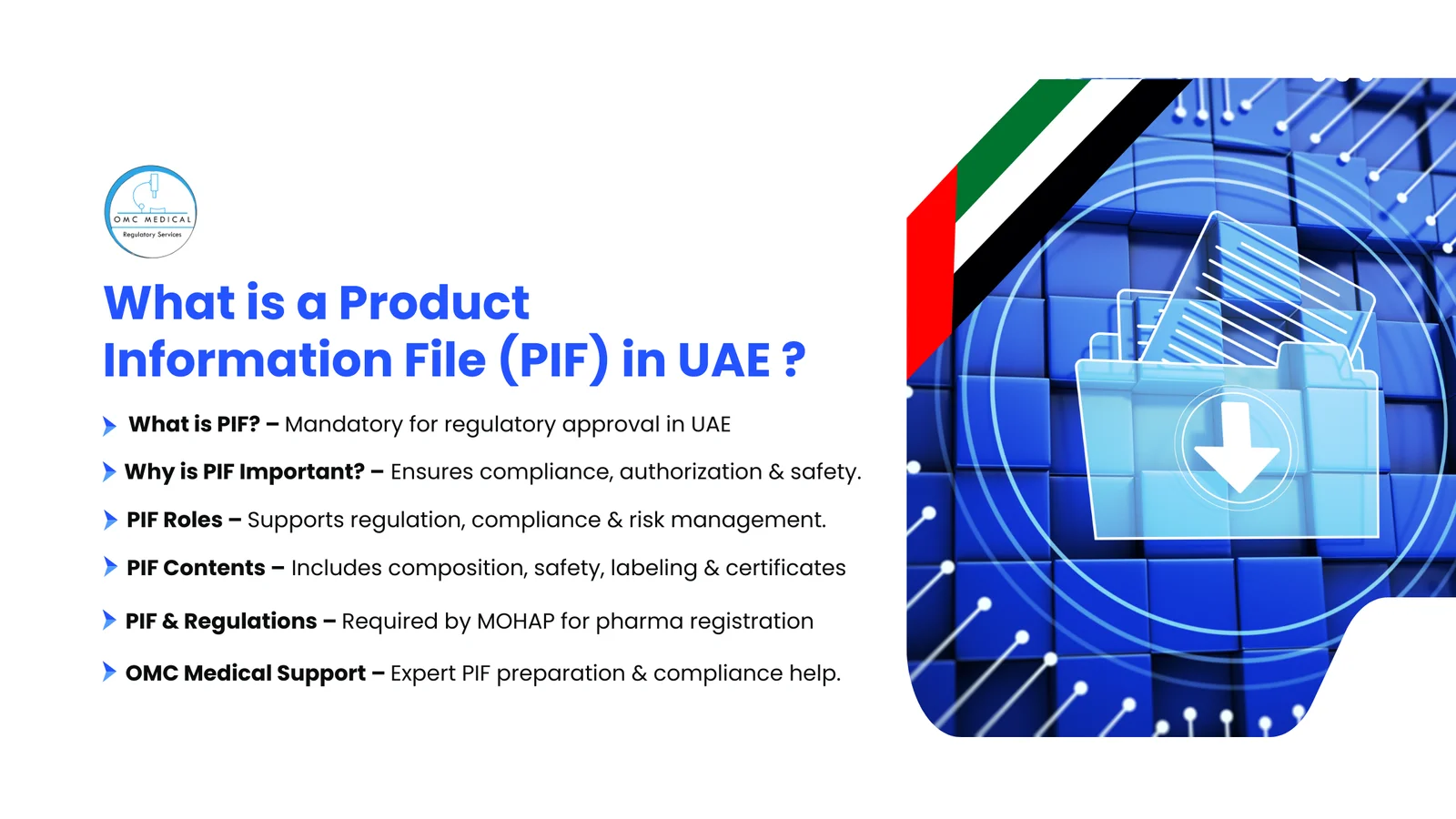 What is a Product Information File (PIF) in UAE ?